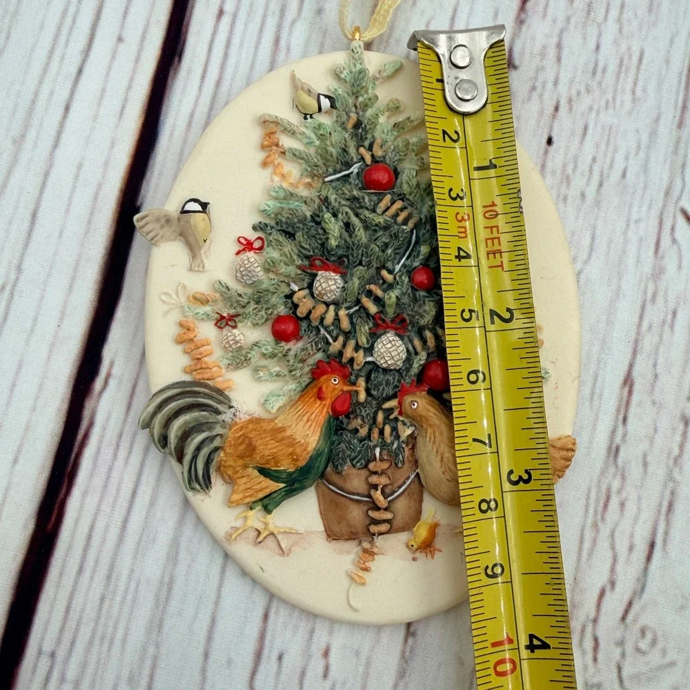 Hallmark Marjolein Bastin 1996 Rooster Christmas Tree Ornament Nature Sketchbook